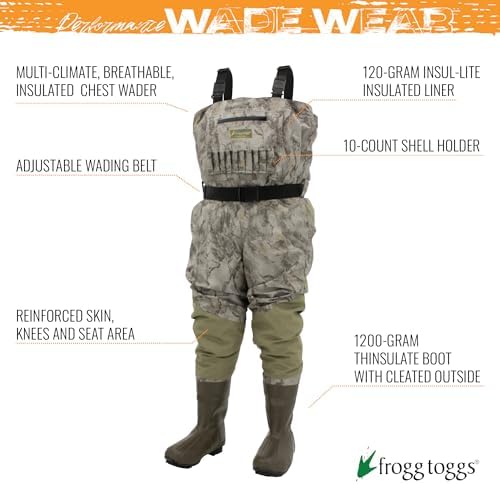 FROGG TOGGS Mens Grand Refuge 2.0 Regular Size Waterproof Breathable & Insulated Chest Wader for Hunting - Image 2